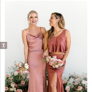 Revelry Bridesmaid Two Piece Dress